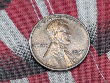 1924-D Lincoln Wheat Cent - VG/FINE