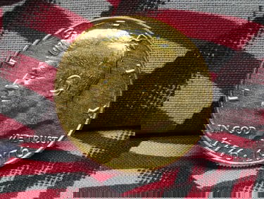 Gold LAYERED 1776-1976-D Kennedy Half Dollar