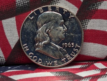 1963 PROOF Franklin Silver Half Dollar
