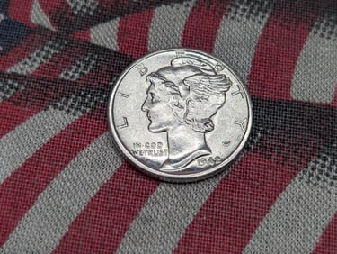 1942-D Mercury Silver Dime - BU
