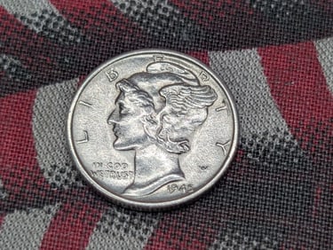 1945-S Mercury Silver Dime - BU