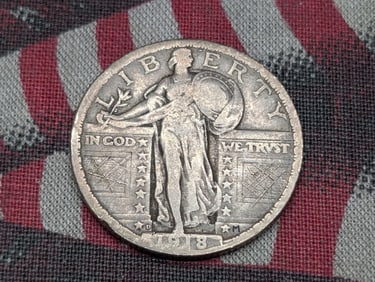 1918-D Standing Liberty Quarter - FINE+