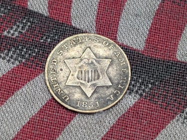1851 Three Cent Silver