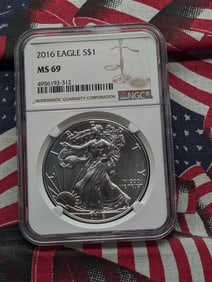 2016 American Silver Eagle - NGC MS69