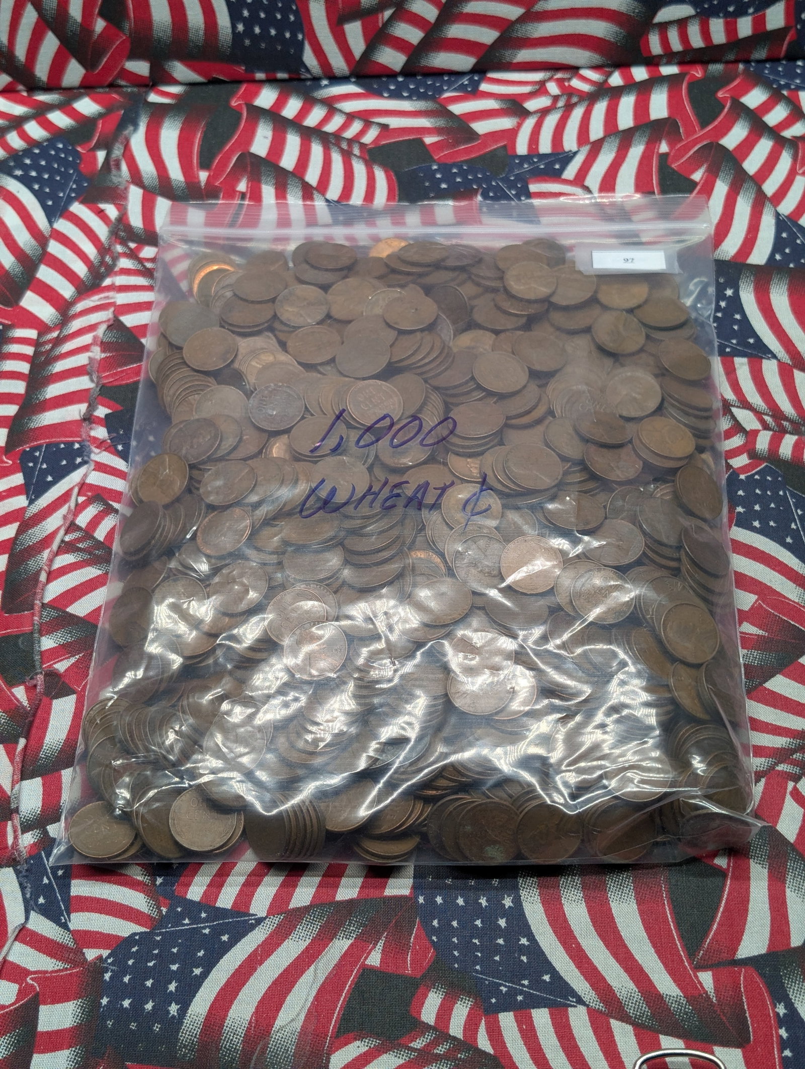 Bag of 1,000 Lincoln Wheat Cents: Bag of 1,000 Lincoln Wheat Cents