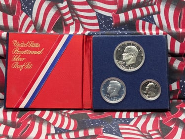 1776-1976-S Bicentennial Silver Proof Set (3) 40% Silver Coins