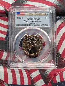 2023-D Sacagawea Native American Dollar - PCGS MS66 - First Strike - Position A
