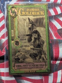 1/2000th Troy Oz. 24k GOLD 2024 Florida 1/2 Dollar Goldback