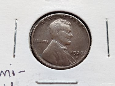 Semi-key Date 1926- S Lincoln Wheat Cent
