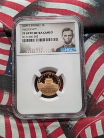 2009-S PROOF Bronze Lincoln Presidency Cent - NGC PF69 RD ULTRA CAMEO