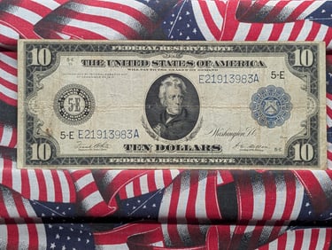 Series of 1914 $10 FRN Large Very Nice Note