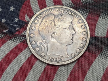 1897 Barber Silver Half Dollar
