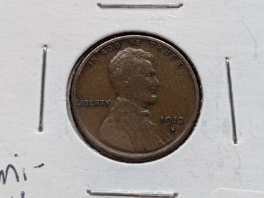 1913-S Lincoln Wheat Cent Semi-key Date