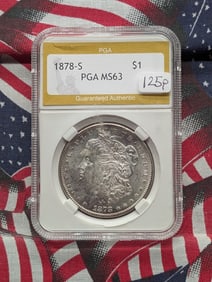 1878-S Morgan Dollar PGA MS63