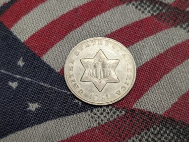 XF - 1851-O Three Cent Silver