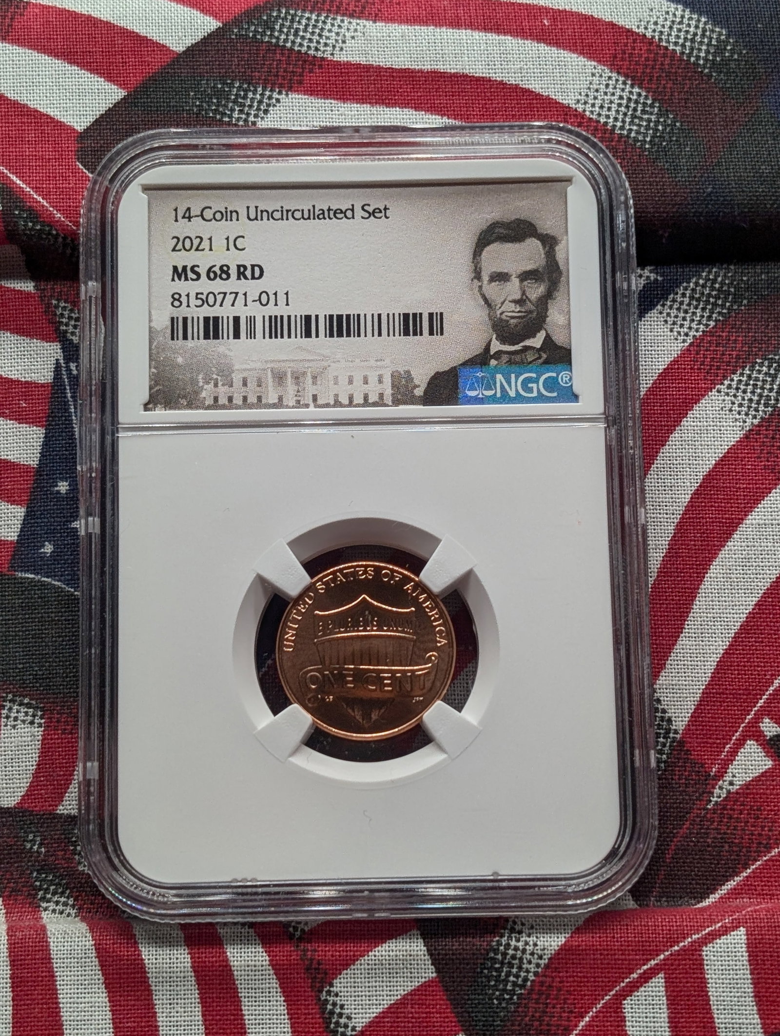 2021 Lincoln Shield Cent - NGC MS68 RD: 2021 Lincoln Shield Cent - NGC MS68 RD