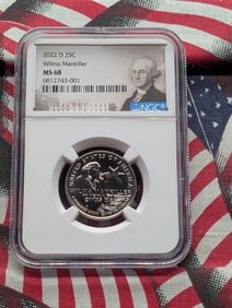 2022-D Wilma Mankiller Quarter - NGC MS68