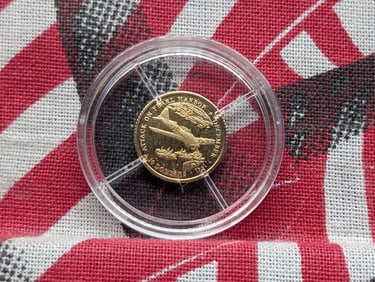 2001 Republic of Liberia $10 Attack on Pearl Harbor December 7, 1941 - SOLID GOLD Commem Coin in