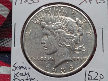 1935-S Peace Dollar Semi Key Date Very Nice Coin