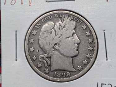 1899 Barber Half Dollar Nice Earlier Coin