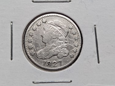 1827 Pointed Top Capped Bust Dime.