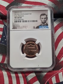 2023-D Lincoln Shield Cent - NGC MS68 RD - Early Release