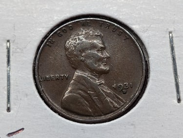 1931-D Lincoln Wheat Cent Brown Semi Key Date