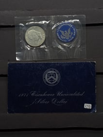 1971-S Ike Dollar 40% Silver Uncirculated Blue Pack