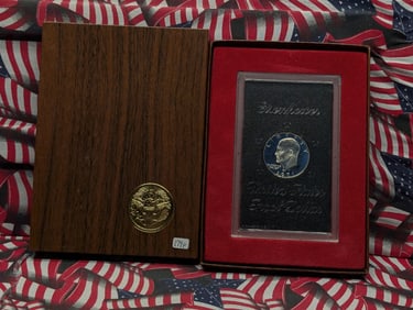 1971-S Ike 40% Dollar Silver Proof Brown Box