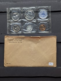 1958 Silver Proof Set, (3) 90% Silver Coins