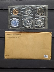 1959 Silver Proof Set, (3) 90% Silver Coins