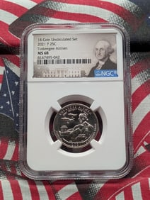 2021-P Tuskegee Airmen Quarter - NGC MS68