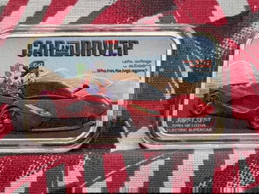 Colorized 1 Oz. .999 FINE SILVER Car and Driver - Scrooge Duck Driving Electric Supercar Designed