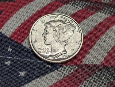 1941 FSB Mercury Silver Dime - GEM BU