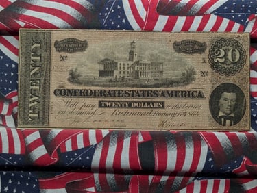 1864 $20 CSA Note. Nice Note!