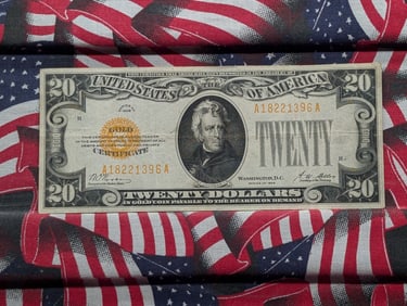 Series of 1928 $20 Gold Certificate. Very Nice Note!