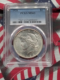 1926 Peace Silver Dollar - PCGS MS63