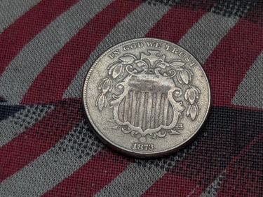 1873 Shield Nickel - XF