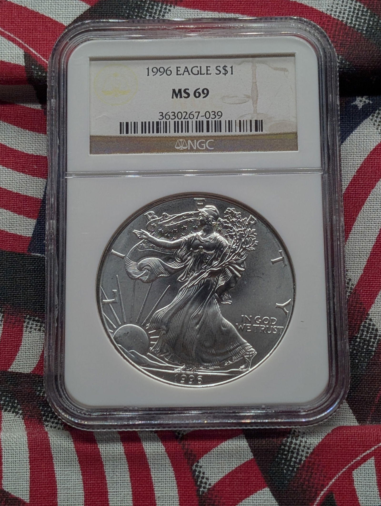 1996 American Silver Eagle - NGC MS69 (1 of 4)
