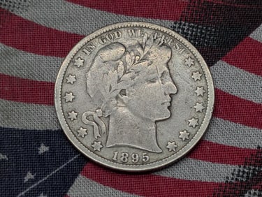 1895-O Barber Silver Half Dollar - VG