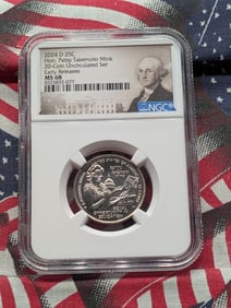 2024-D Hon. Patsy Takemoto Mink Quarter - NGC MS68 - Early Release