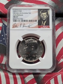 2024-D Kennedy Half Dollar - NGC MS67 w/ Signature Case - Early Release