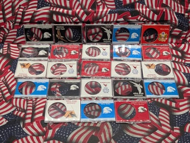 Bag of 20+ American Silver Eagle Display Cases - EMPTY
