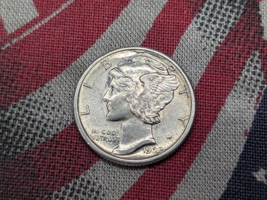 1929-S Mercury Silver Dime - UNC