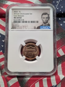 2023 Lincoln Shield Cent - NGC MS68 RD - Early Release