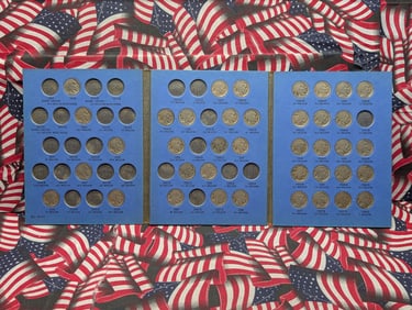 Partial 1913-1938 Indian Head Buffalo Nickel Collection in Whitman Album