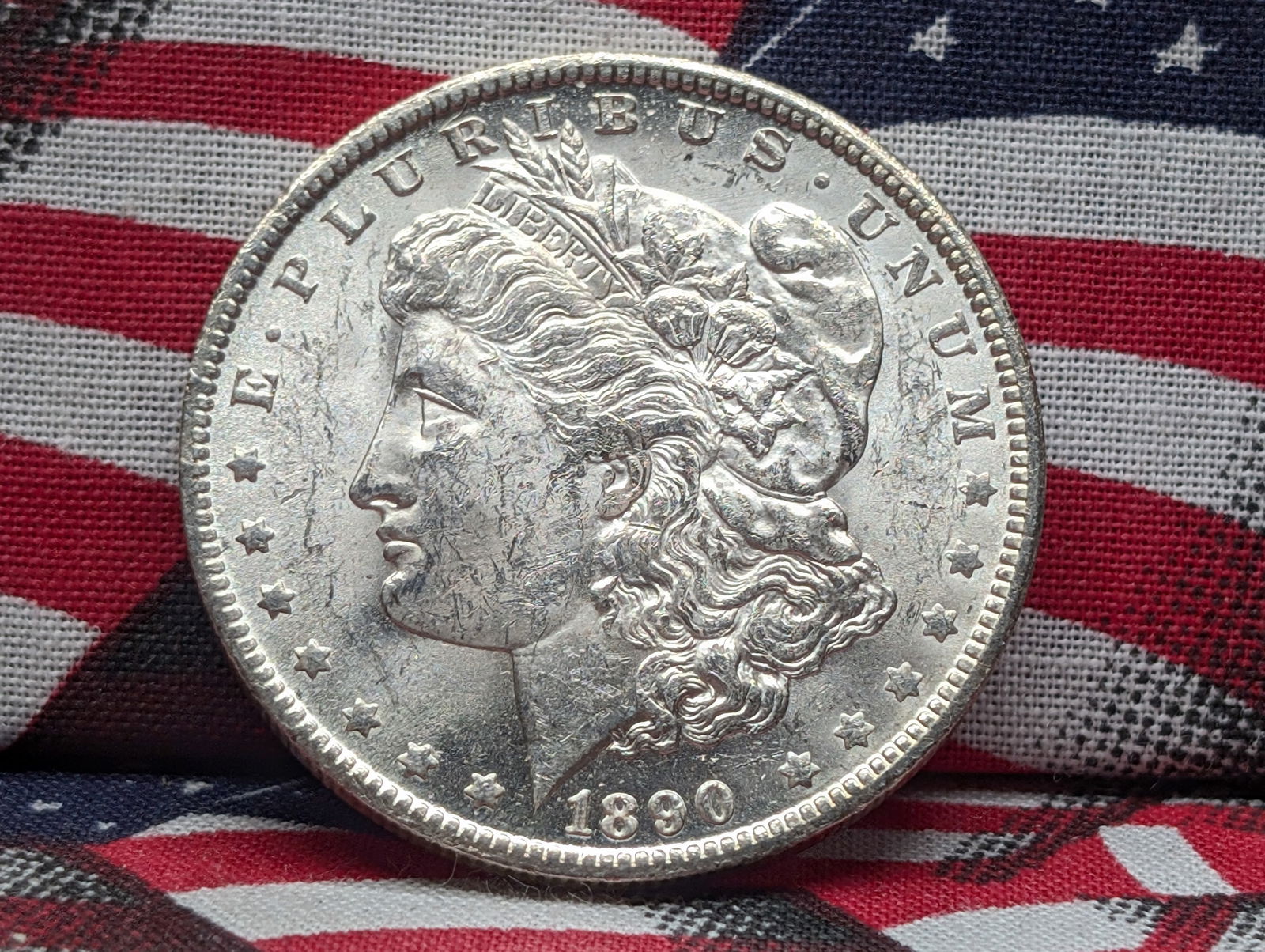 CHOICE BU - 1890-O Morgan Silver Dollar (1 of 2)