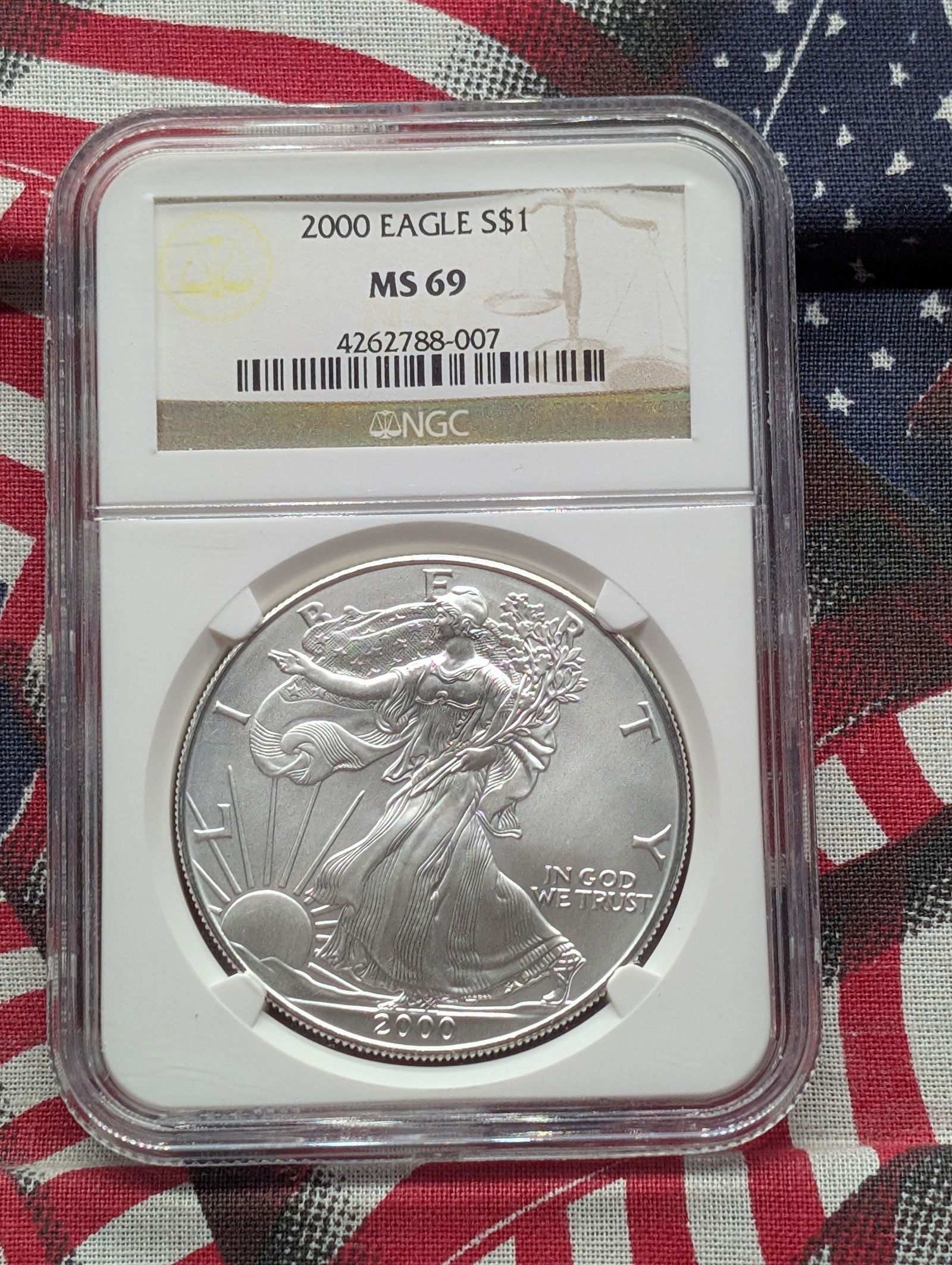 2000 American Silver Eagle - NGC MS69 (1 of 4)
