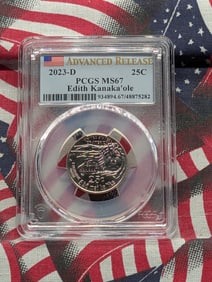 2023-D Edith Kanaka'ole Quarter - PCGS MS67 - Advanced Release