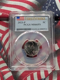 2023-P Jefferson Nickel - PCGS MS66 FS - First Strike